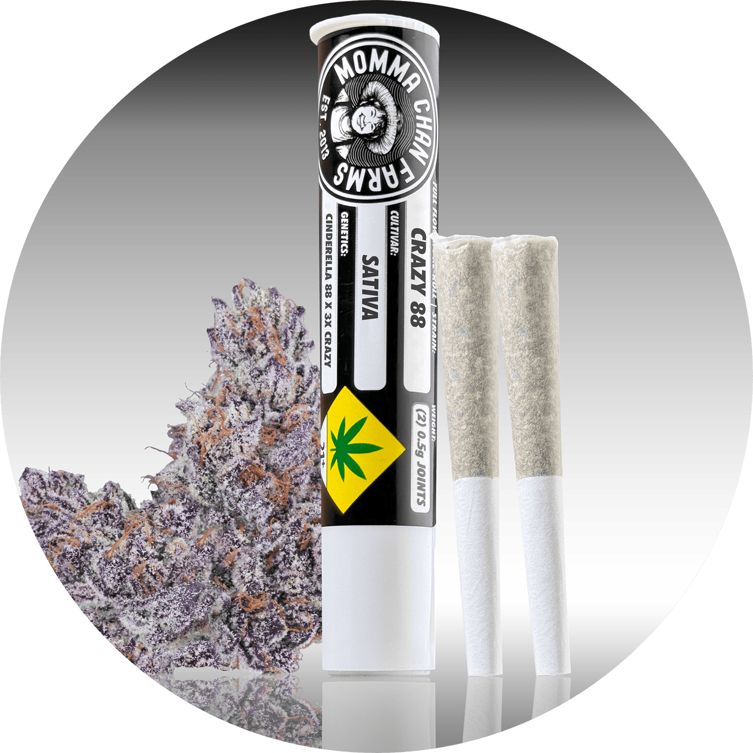 MGE – Crazy 88 / Flower Pre-roll 2pk