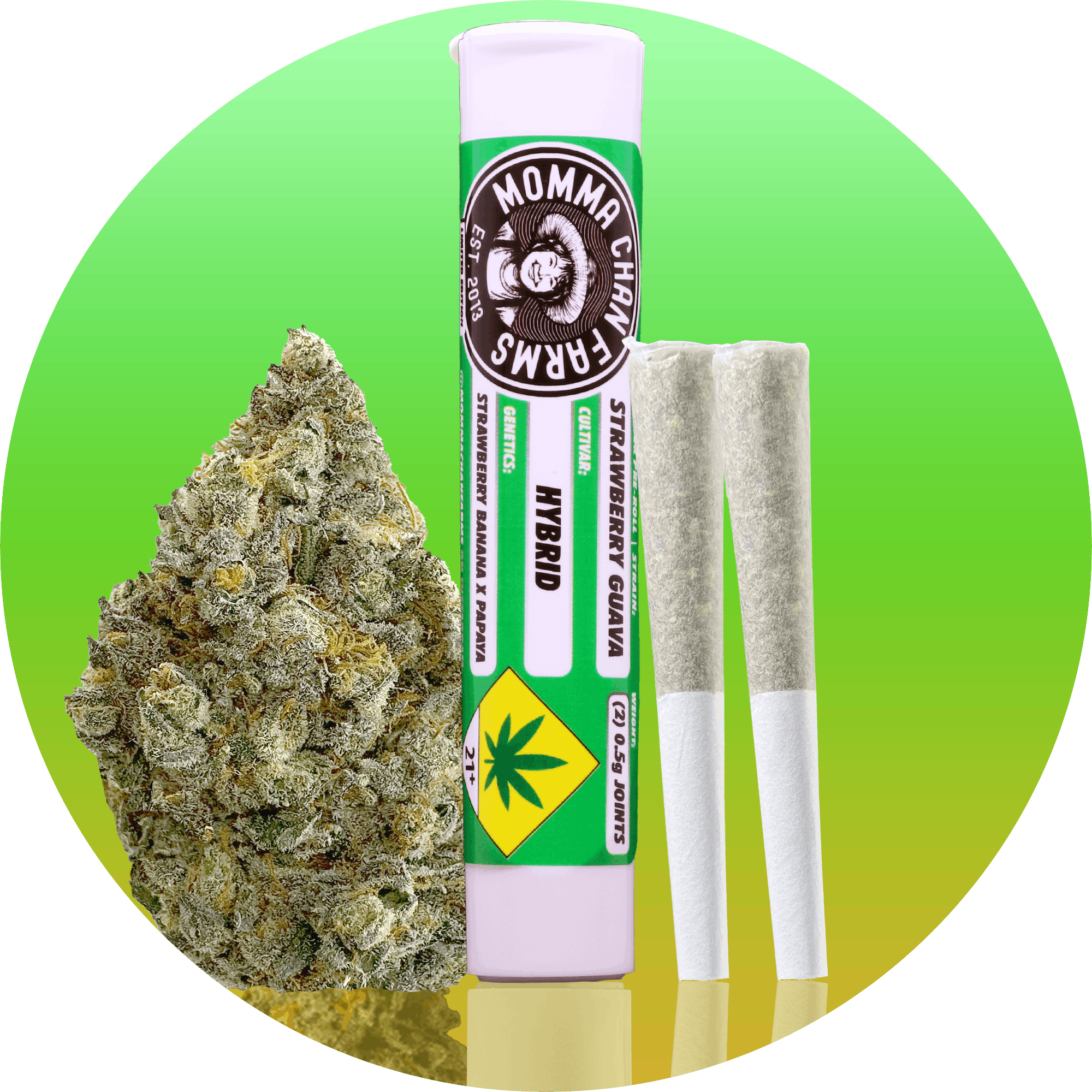 MGE - Strawberry Guava / Flower Pre-roll 2pk
