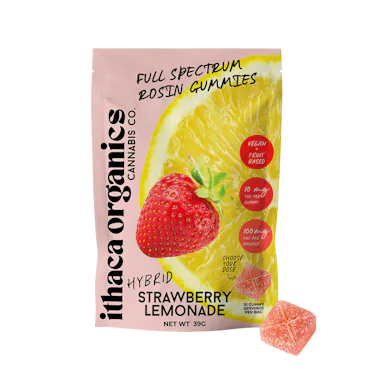 Ithaca Organics | Gummy | 10pk | 100mg | Rosin Strawberry Lemonade