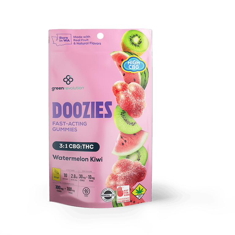 Eex -Watermelon Kiwi 3:1 CBG Fly/ Doozies 10 DOH Pack