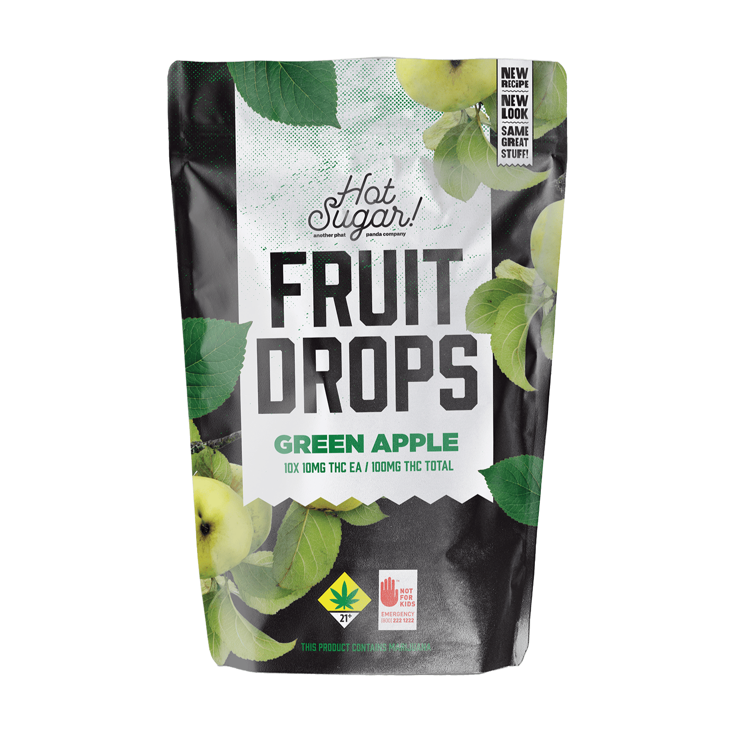 GO - Green Apple / Fruit Drops - 100mg