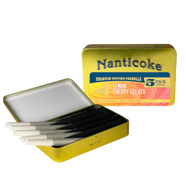 Nanticoke | Preroll | 5pk | 3.5g | Infused Lemon Cherry Gelato