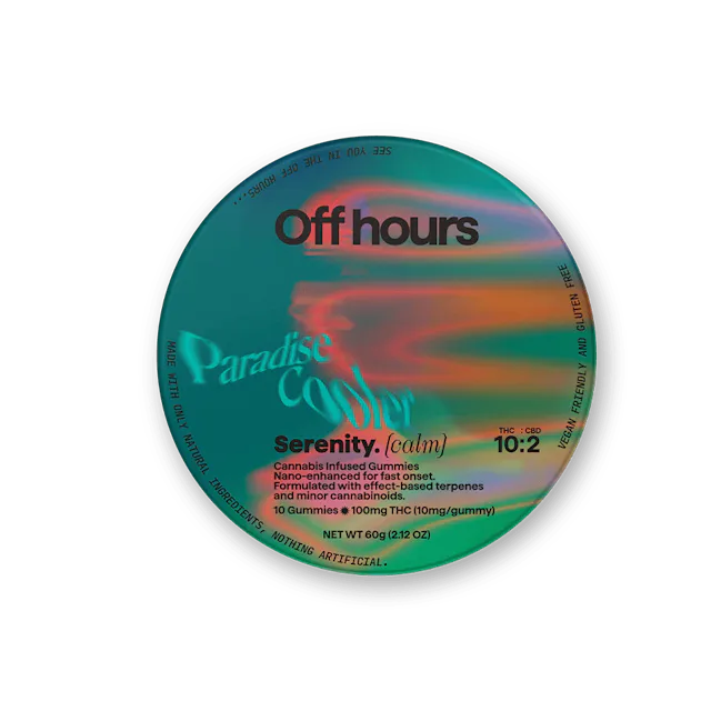 Off Hours | Gummy | 10pk | 100mg | SERENITY Paradise Cooler (THC:CBD)