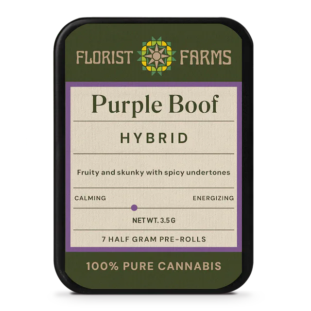 Florist Farms | Preroll | 7pk | 3.5g | Purple Boof