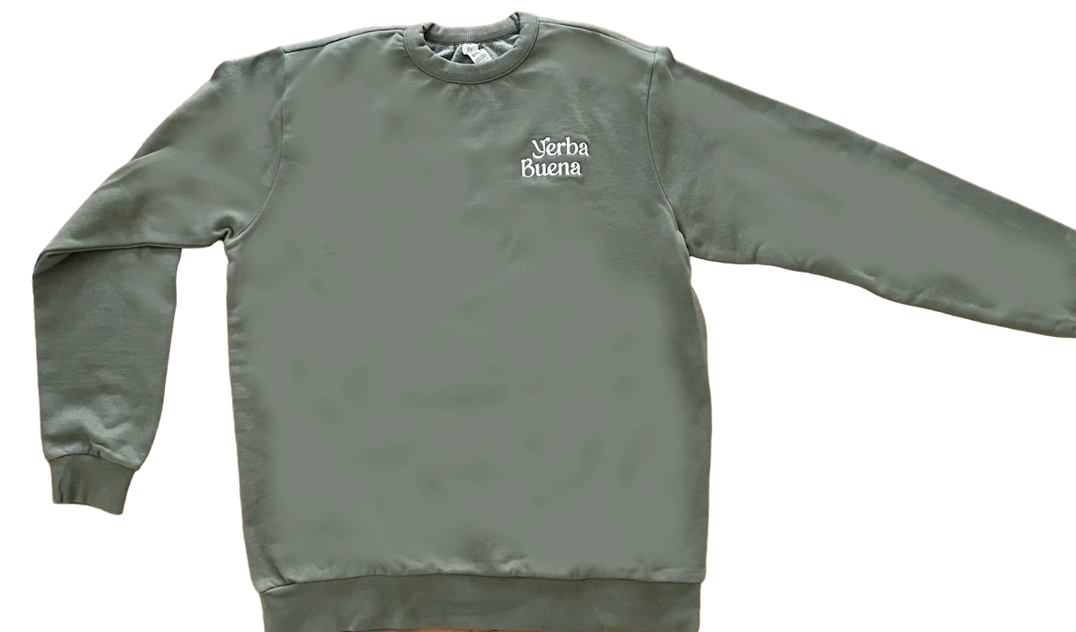 Yerba Buena Sweatshirt YB Logo - | Olive Green Small
