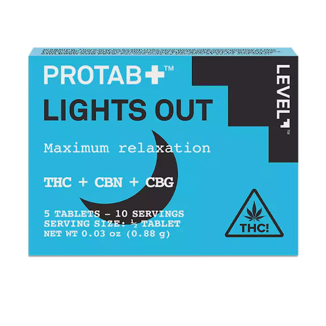 LEVEL Protab | 5pk | 100mg | (THC:CBN:CBG) Lights Out