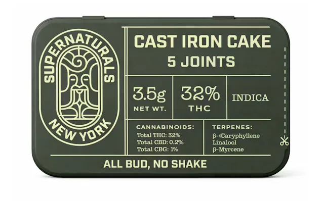 Supernaturals | Preroll | 5pk | 3.5g | Cast Iron Cake