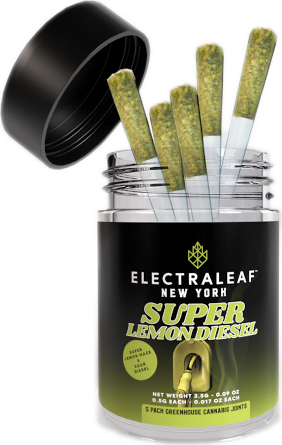 Electraleaf | Preroll | 5pk | 2.5g | Super Lemon Diesel