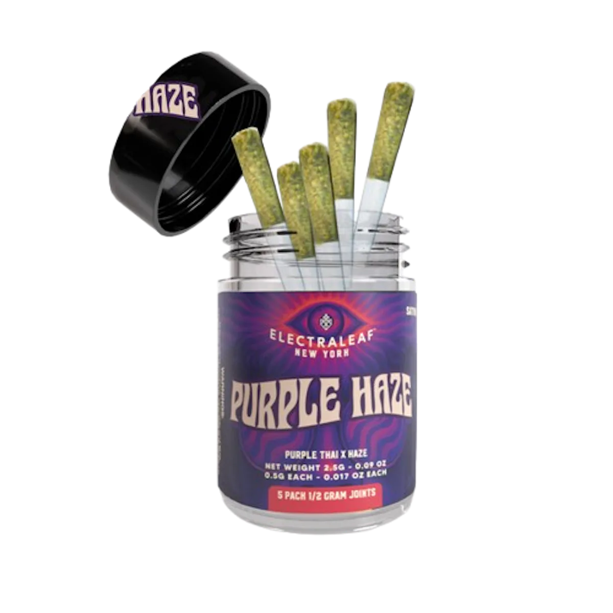 Electraleaf | Preroll | 5pk | 2.5g | Purple Haze