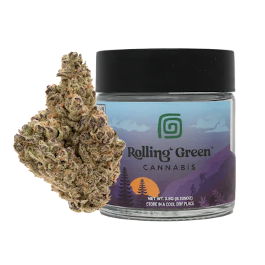 Rolling Green | Flower | Premium Jar | 3.5g | Dante’s Rainbow