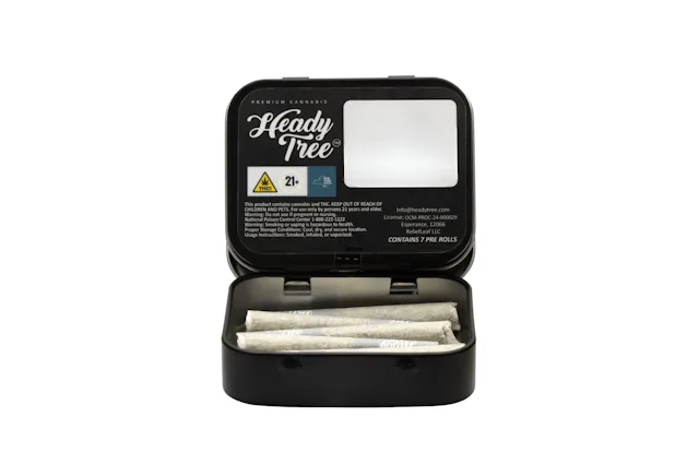 Heady Tree | Preroll | 7pk | 3.5g | Hash Infused Shorty’s Blue Nerdz