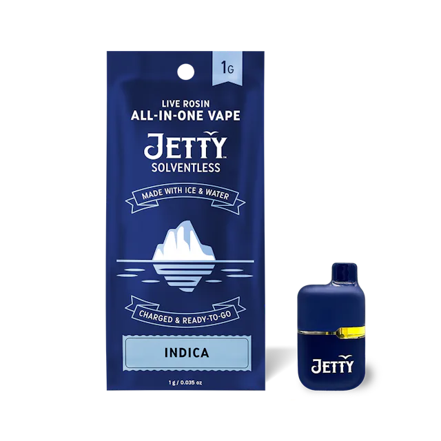 Jetty | Vape | 1g AIO | Live Rosin Dazed & Confused