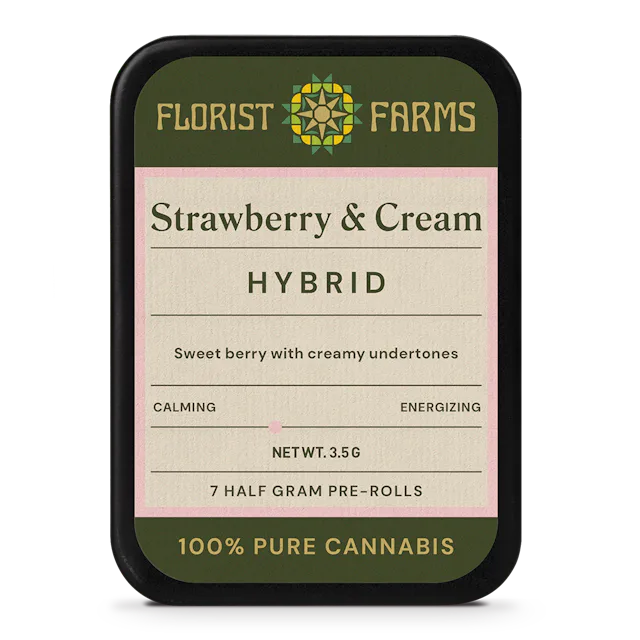 Florist Farms | Preroll | 7pk | 3.5g | Strawberry & Cream