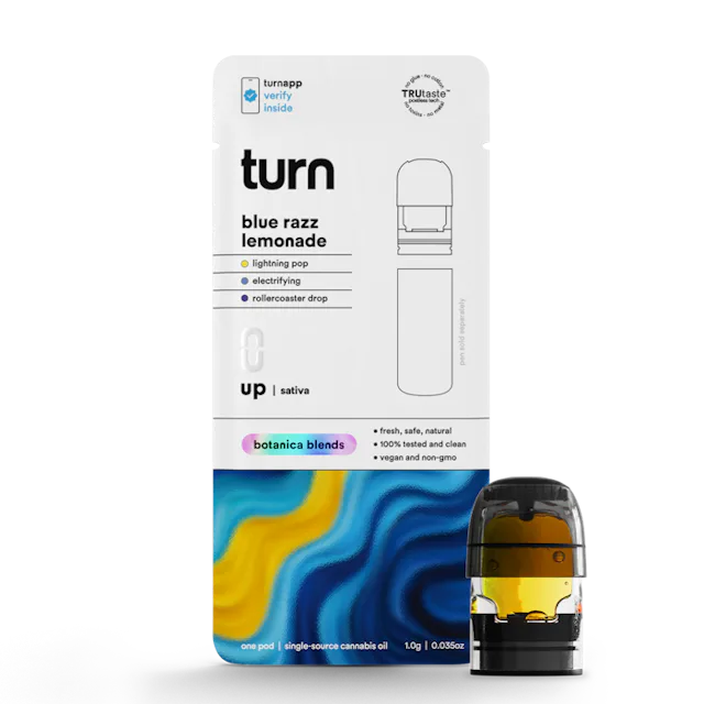 Turn | Vape | 1g Pod | Blue Razz Lemonade