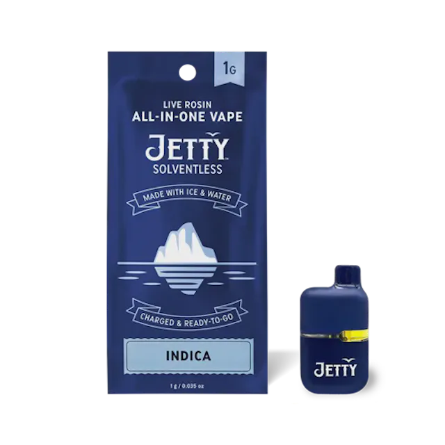 Jetty | Vape | 1g AIO | Live Rosin Papaya Split
