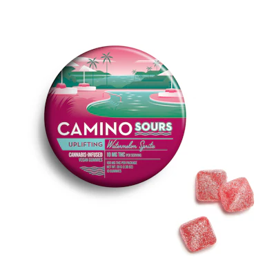 Watermelon Spritz Sour Gummies - Uplifting