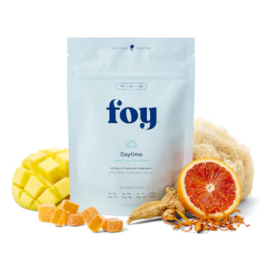 Foy | Gummy | 20pk | 100mg |1:1:1 (THC:CBD:CBG) Daytime Mango with Adaptogens