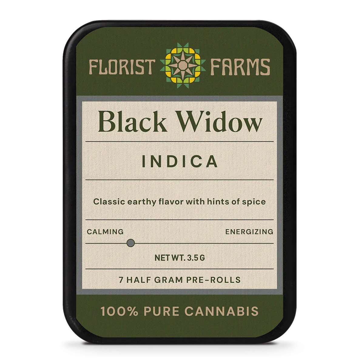 Florist Farms | Preroll | 7pk | 3.5g | Black Widow