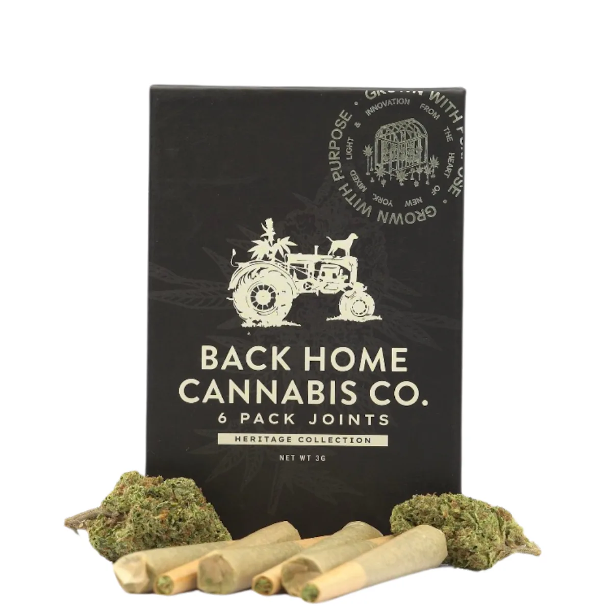 Back Home Cannabis | Preroll | 6pk | 3g | White Widow