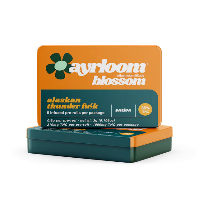 Ayrloom | Preroll | 5pk | 3g | Infused Alaskan Thunder Fuck