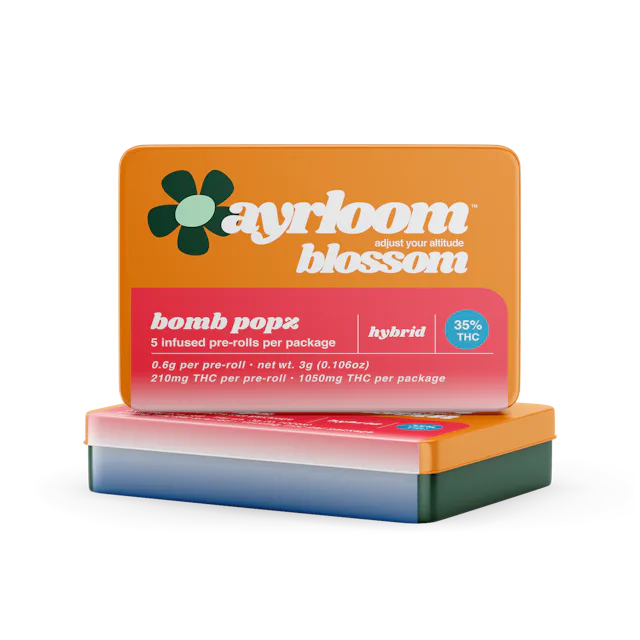 Ayrloom | Preroll | 5pk | 3g | Infused Bomb Popz