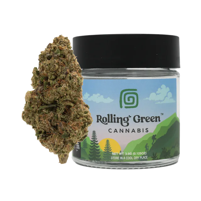 Rolling Green | Flower | Value Jar | 3.5g | Grape Scotti