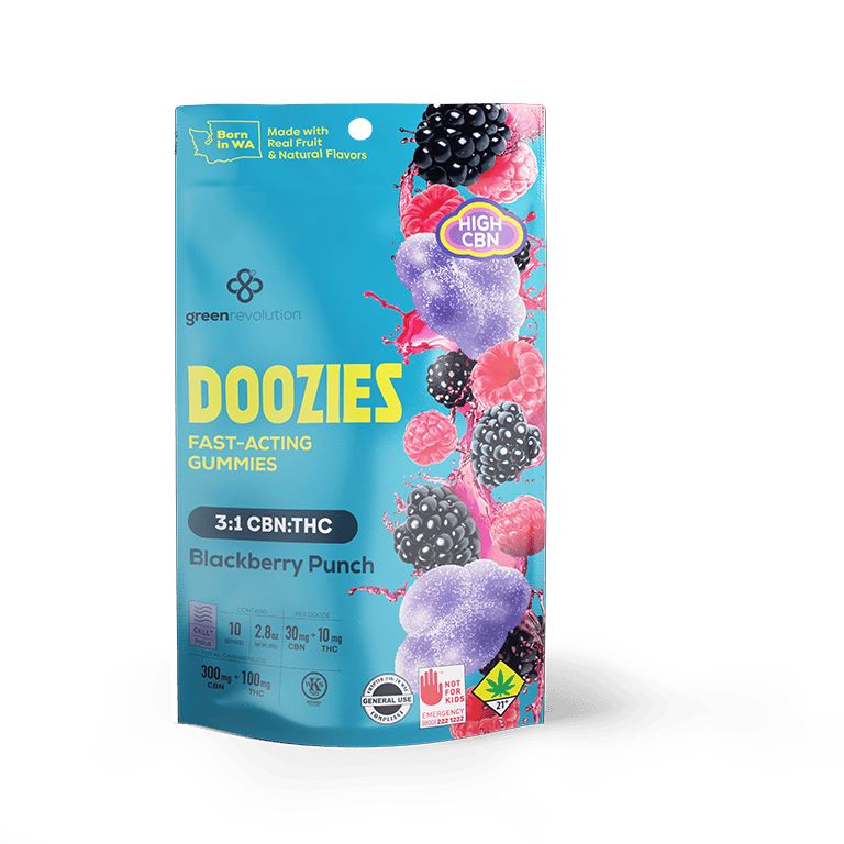 Eex - Blackberry Punch 3:1 CBN/THC Doozies Plus 10 Pack