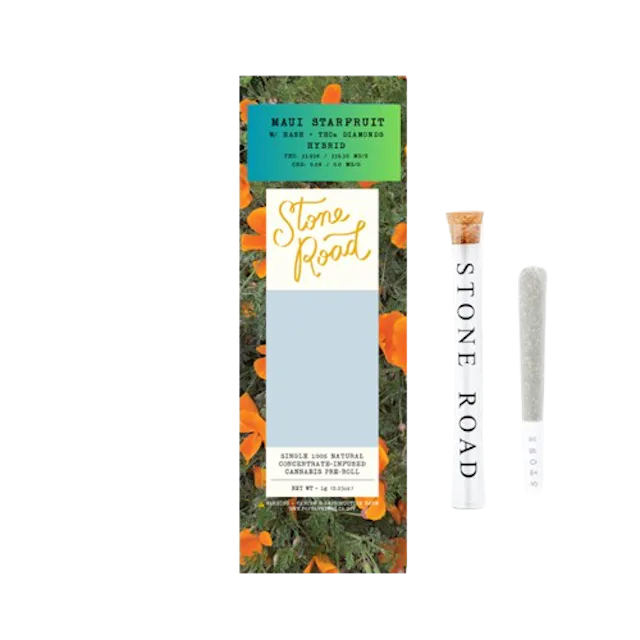 Stone Road | Preroll | 1g | Infused Maui Starfruit