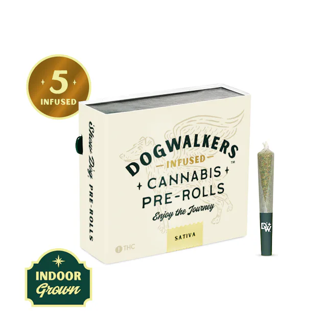 Dogwalkers | Preroll | 5pk | 2.25g | Infused Sour Diesel