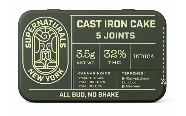 Supernaturals | Preroll | 5pk | 3.5g | Cast Iron Cake