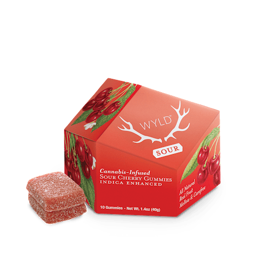 WD - Sour Cherry (Mellow/Indica) / Gummies 100mgTHC 10pk