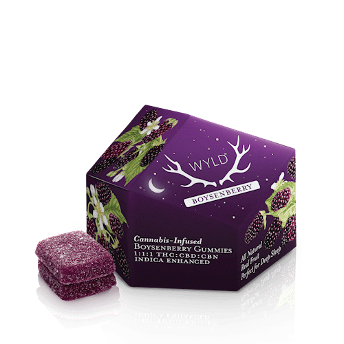 WD - BoysenBerry (Dream/Indica) 1:1:1 THC:CBN:CBD / Gummies 100mgTHC 10pk