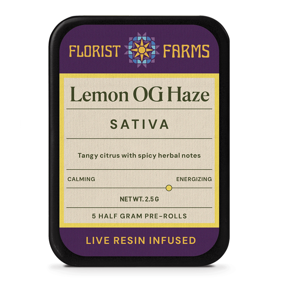 Pack (Infused) · 0.5g 5pk  Lemon OG Haze by Florist Farms