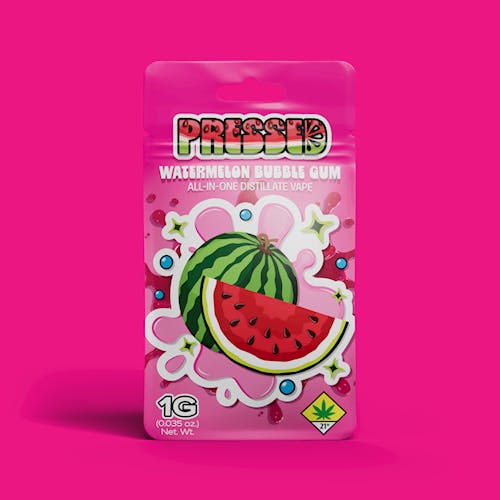 PB - Watermelon Bubblegum / (Pressed) Distillate AIO/Disposable