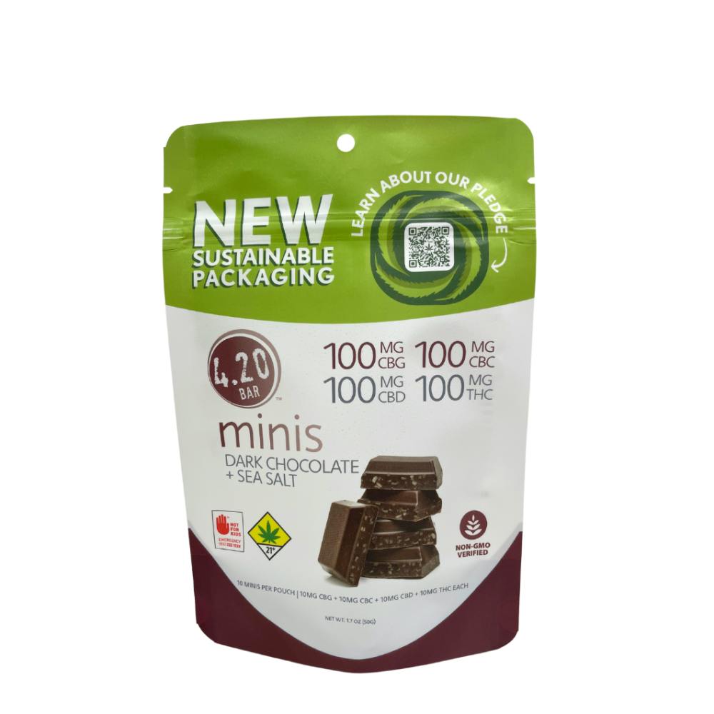 EH - Dark Choc Sea Salt 1:1:1:1 CBD,CBC,CBG,THC DOH 100mg