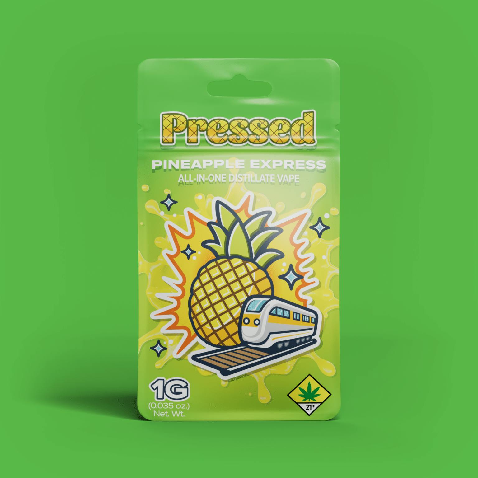 PB - PINEAPPLE EXPRESS / (Pressed) Distillate -AIO/Disposable