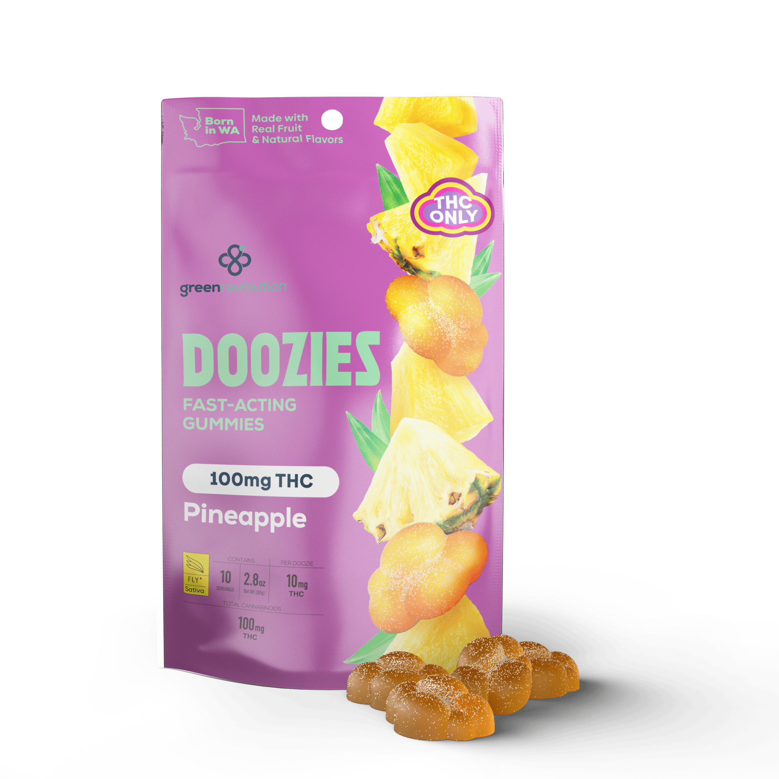 Eex - Pineapple FLY THC / Doozies 10 Pack