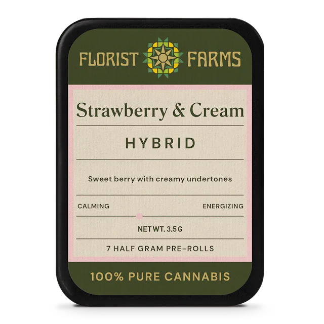 Florist Farms | Preroll | 7pk | 3.5g | Strawberry & Cream