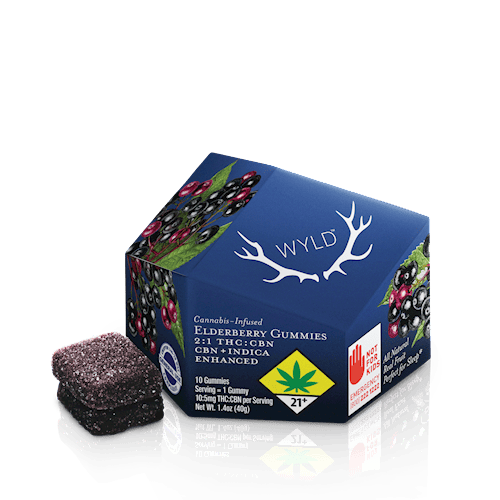 WD - Elderberry (Sleep/Indica) 2:1 THC:CBN / Gummies 100mgTHC 10pk