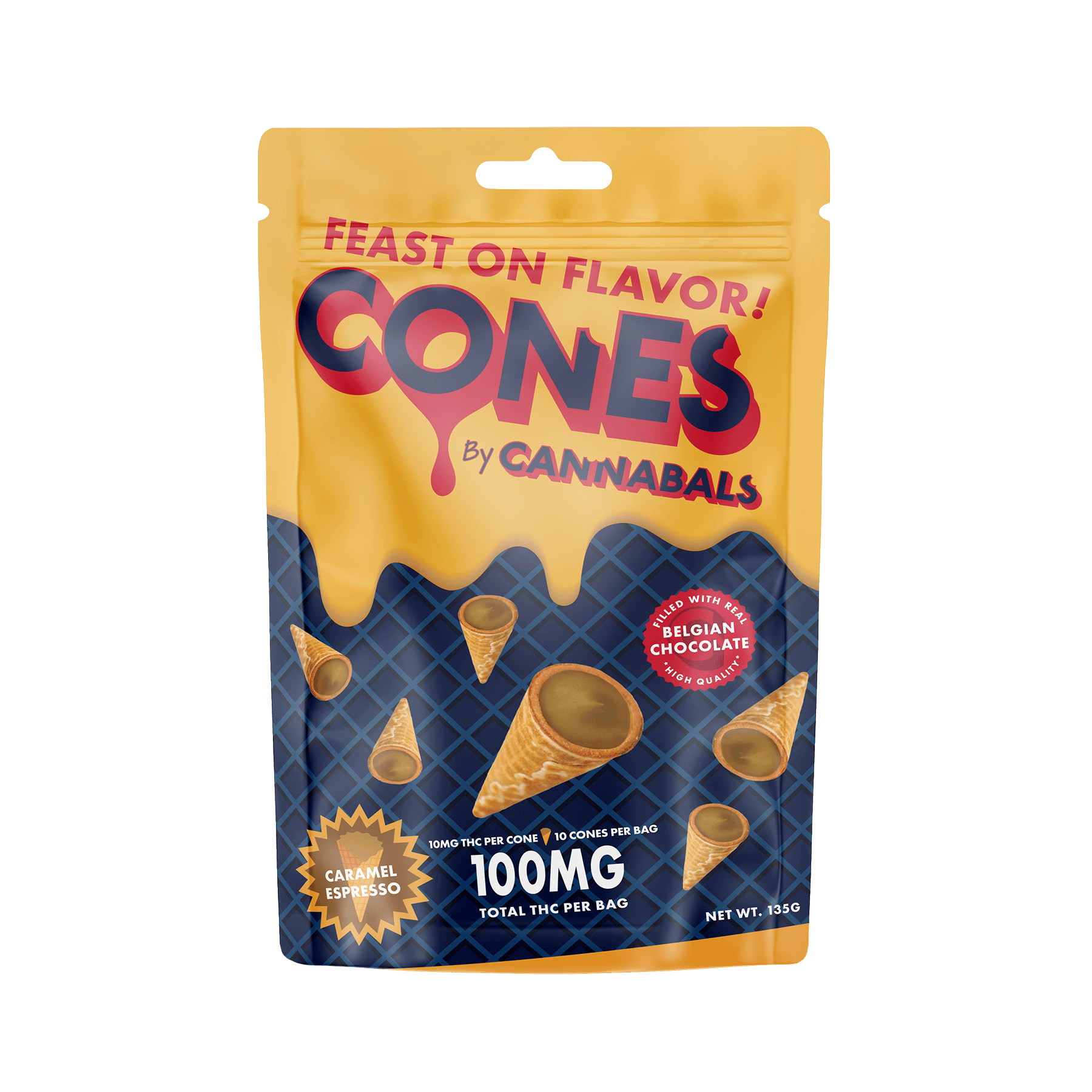 Cones · 100mg · Caramel Expresso by Cannabals