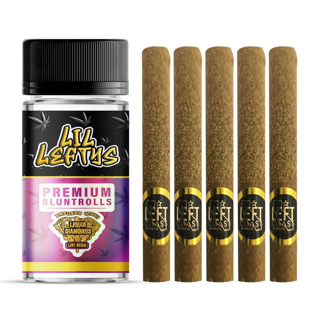 Lil Leftys 6.5g 5pk (Infused) Pre-Roll · Monster Cookie by Left Coast