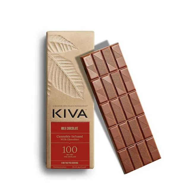 Kiva | 100mg | Solventless Bubble Hash Infused Milk Chocolate