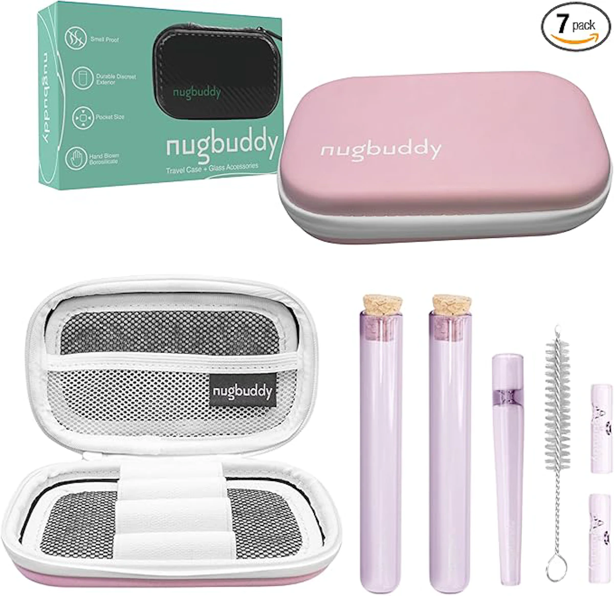 Nugbuddy l On The go Travel Case | Pink