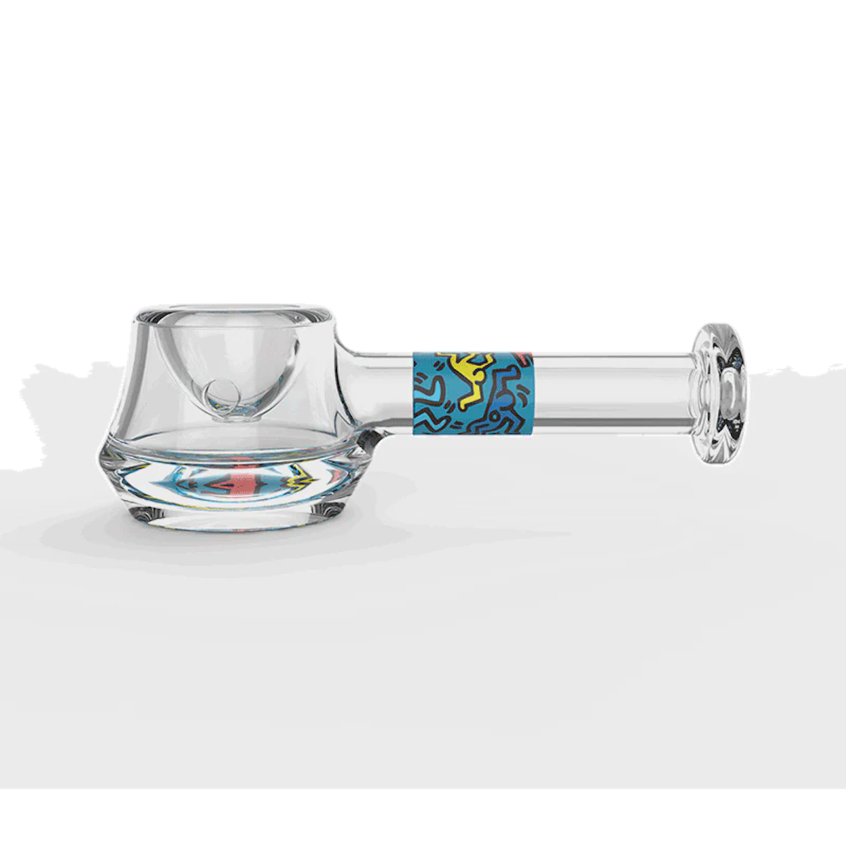 Keith Haring Spoon Glass Pipe | Blue