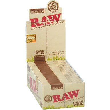 Papers/Trays · Organic Hemp Single wide by Raw