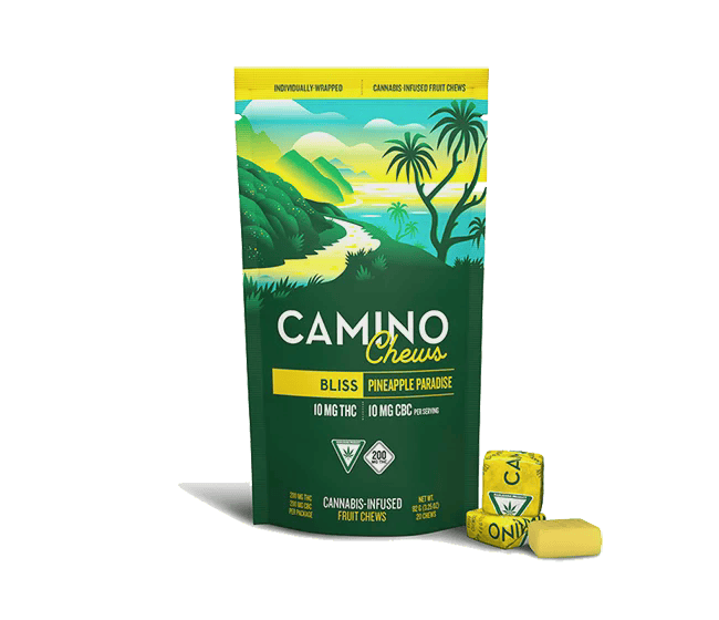 Chews · 10mg 10pk · Pineapple Paradise by Camino