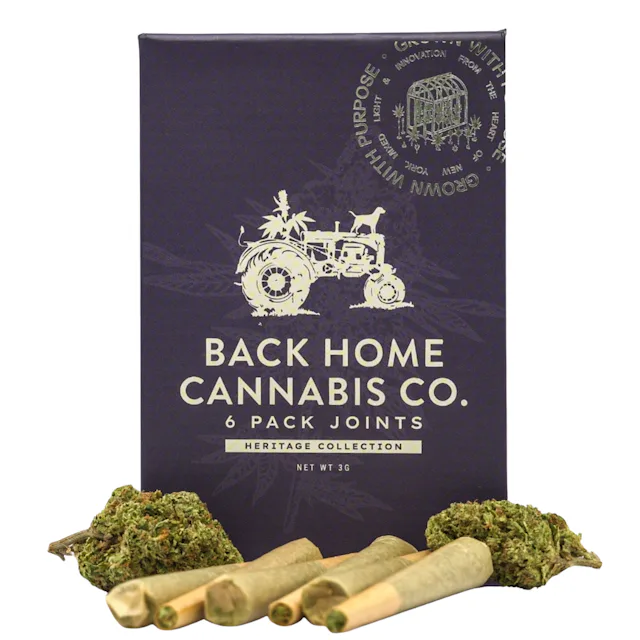 Back Home Cannabis | Preroll | 6pk | 3g | Gorilla Glue
