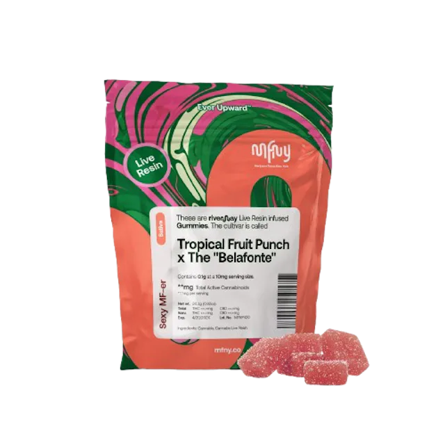 MFNY | Gummy | 10pk | 100mg | Live Resin Tropical Fruit Punch x The Belafonte