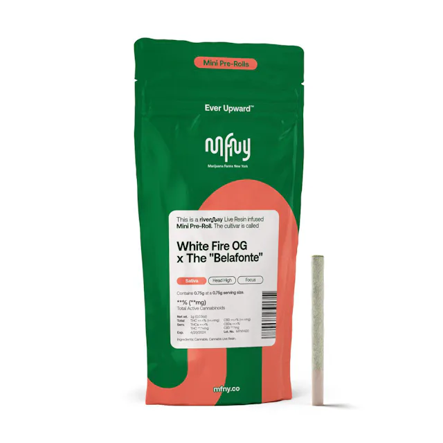 MFNY | Preroll | .75g | Live Resin Infused White Fire OG x The Belafonte