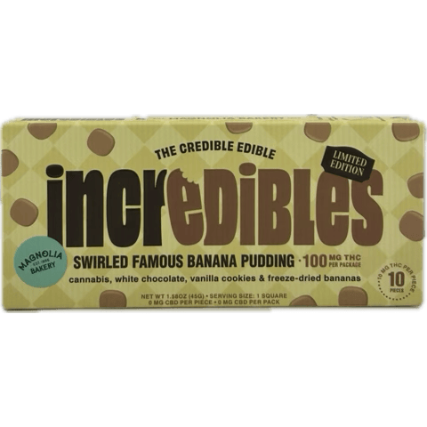 Chocolate · 10pc 100mg · Banana Pudding by Incredibles